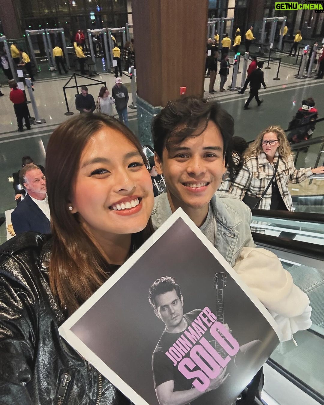 Gabbi Garcia Instagram - Our main reason for flying to New York last October was to see @johnmayer perform live 🥹🤍 Khalil and I are hugeeee fans of his music!!! His music also plays a huge part in our relationship 🥹❤️ Watching him live was even the first item on our couple's bucket list (yes, we have a thread named "Bucketlist" to track our life goals together hihi) 🥰 It was a truly special moment for both of us! 😭 huhu kaiyak!!!! Here's to checking off more items on our bucket list, @khalilramos! 🥰 we love you @johnmayer 😭🤍
