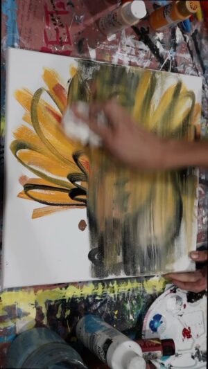 Gabbie Hanna Instagram - 11.25.21 didn’t feel much like celebrating this year #thanksgiving #art #artist #artwork #artoftheday #artjournal #painting #paint #acrylic #artoncanvas