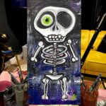Gabbie Hanna Instagram - giving some of my first paintings a makeover. swipe to see what this painting looked like in december of 2020.