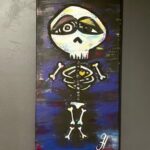 Gabbie Hanna Instagram - giving some of my first paintings a makeover. swipe to see what this painting looked like in december of 2020.