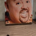 Gabriel Iglesias Instagram - My dogs have no chill 😂 Thank u @hair.brained.ideas for this awesome Fluffy art w/ Rubiks cubes.