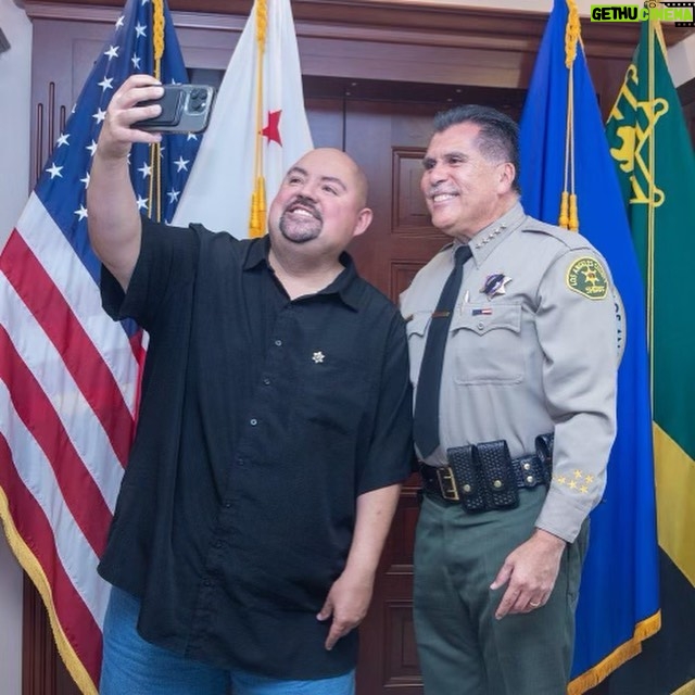 Gabriel Iglesias Instagram - Big thank u to LA County Sheriff Robert Luna for letting my staff and I come by for a little visit. We miss u in LB but happy to see u making a bigger difference in the community. Los Angeles, California