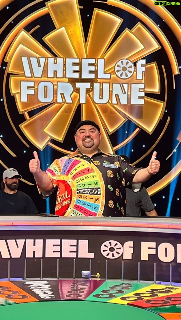 Gabriel Iglesias Instagram - My mom and I use to watch Wheel Of Fortune together when I was a kid. Always wondered what it would be like be on the show. Not no mo!! 🤗