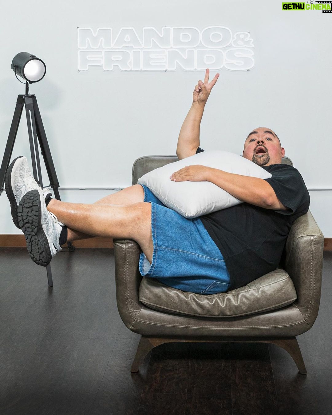 Gabriel Iglesias Instagram - M&F is Mando & FLUFFY for a special episode 21‼️🎤 Gabriel @fluffyguy Iglesias joins me on the couch to talk about his inspiring journey. The importance of sacrifice when it comes to following a dream — to how surviving a near death experience changed his perspective on life. Watch and listen to Mando & Friends Season 3, episode 21 now streaming (link in bio)! 🎙️📺 Hubwav