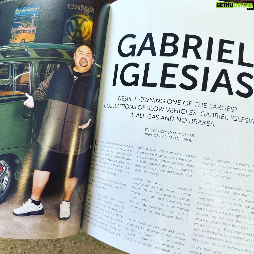 Gabriel Iglesias Instagram - From comic to “cover model” 😁 Check out the “Fluffy Collection” on @autostradamagazine w/ photos by the one and only @estevanoriol 😁 Los Angeles, California