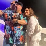 Gabriel Iglesias Instagram - Thank u Gloria and Emilio Estefan for coming to my show last night with la familia. It was truly an honor 🤗