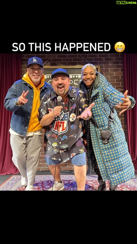 Gabriel Iglesias Instagram - Had the pleasure of sharing the stage last night with @jokoy & @tiffanyhaddish When Jo Koy says he’s stopping by with a friend, believe him! 🤓