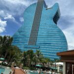 Gabriel Iglesias Instagram - Hello from one of the most incredible hotel/casinos in the world. The new @hardrockholly is literally in the shape of a guitar. #HardRockFluffy 🎸 Seminole Hard Rock Hotel & Casino - Hollywood, FL