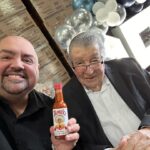 Gabriel Iglesias Instagram - Had the honor of spending some time with the founder of @tapatiohotsauce Mr. Saavedra ( @jls4685 ) on his 95th bday. What an incredible life. A real inspiration. He told me his number one accomplishment in life is being a father 😊 Long live Mr. TAPATIO 🔥 Los Angeles, California