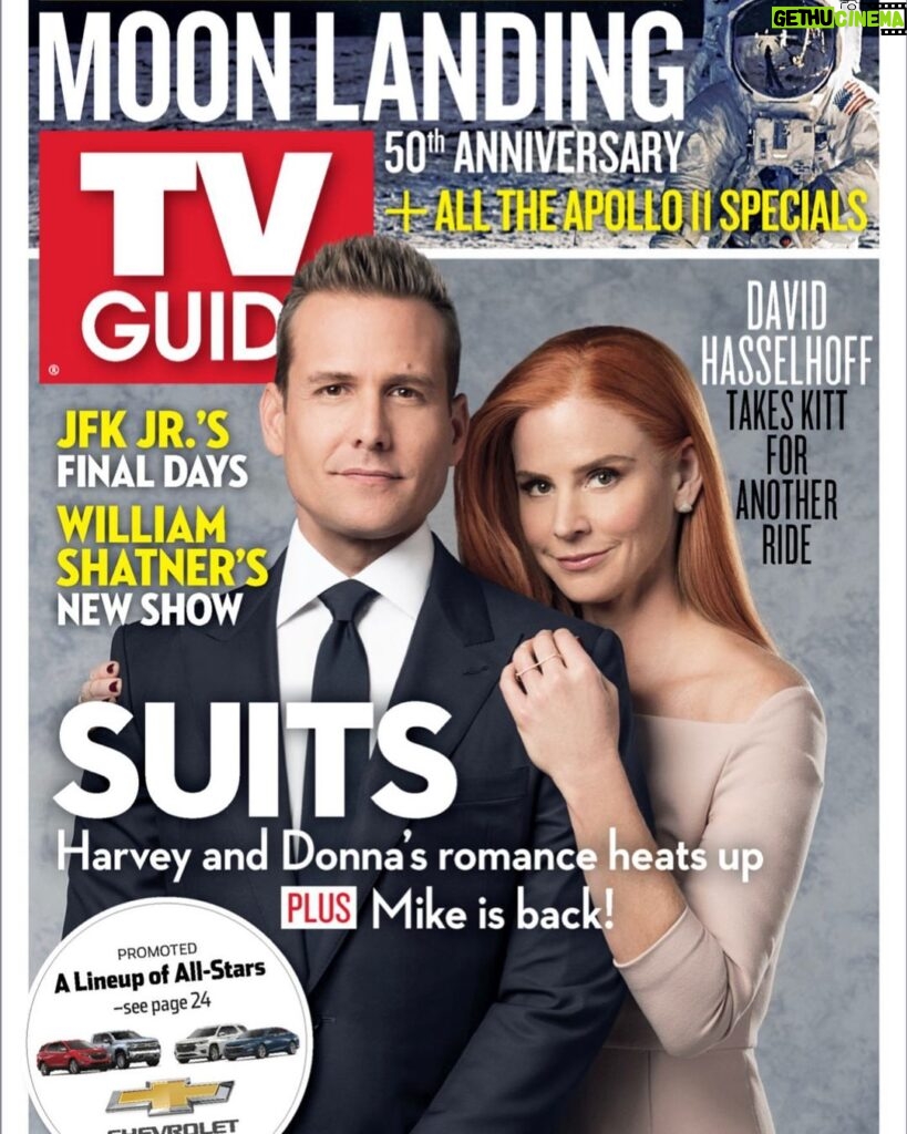 Gabriel Macht Instagram - So we are shooting our last season of @suits_usa_official... @tvguidemagazine and @damienholbrook threw some love our way to support the season premiere July 17th...here’s a preview before it hits stands this week. #williamshatner #davidhasselhoff #nextcareerformesinger #tvguidecover #suits