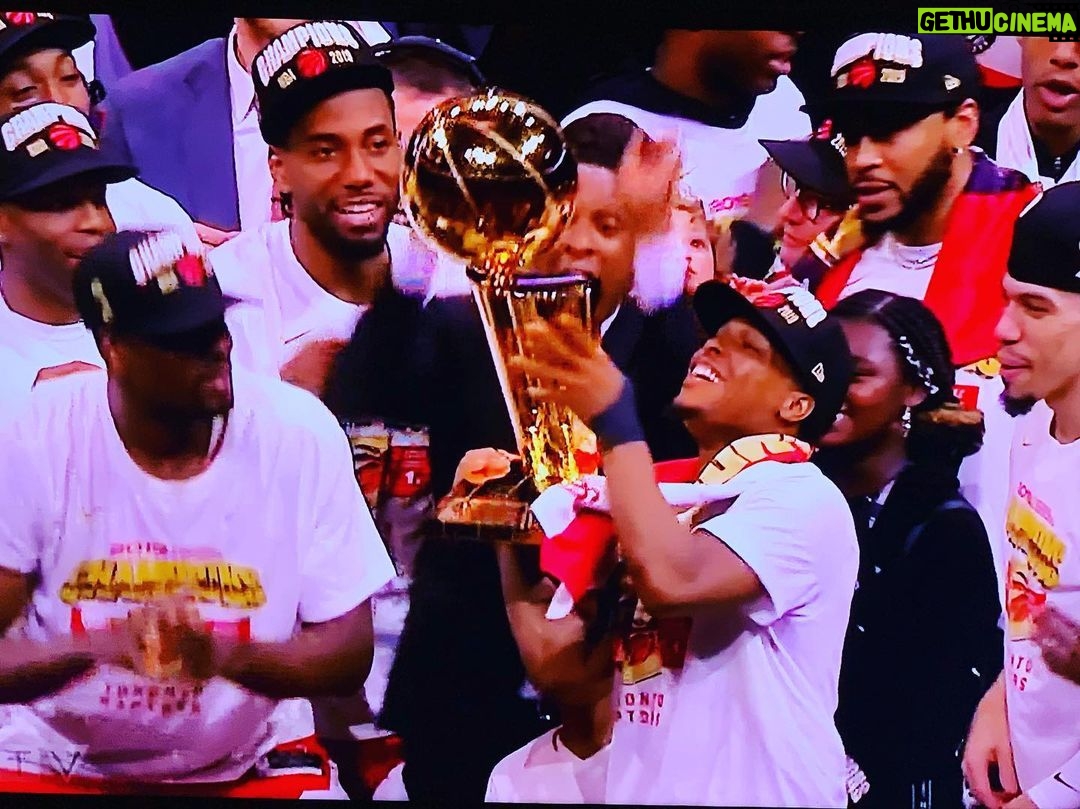 Gabriel Macht Instagram - Well done #torontoraptors happy to see you win it all!