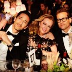 Gabriel Macht Instagram - Nice hanging with @chopardbycaroline and @adrienbrody @Amfar I brought my extra large arm last night. You have no idea what’s up my sleeve @chopard