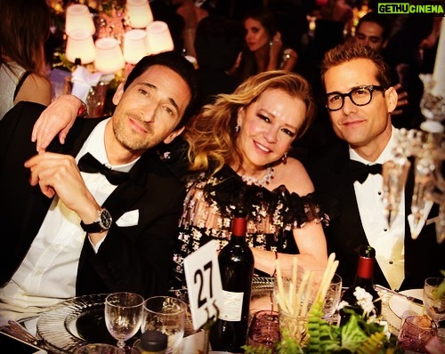 Gabriel Macht Instagram - Nice hanging with @chopardbycaroline and @adrienbrody @Amfar I brought my extra large arm last night. You have no idea what’s up my sleeve @chopard