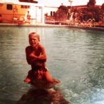 Gabriel Macht Instagram - #tbt visiting my grandparents condo this week and then throwing up some vacation photos from 35 yrs ago...#northmiami #memories @ahh_reee @professor_putty @juliemacht photo cred @mommele @stephen_macht back then and photo cred @jacindabarrett now