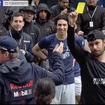 Gabriel Montiel Instagram - Hoy fui árbitro en un partido donde terminó haciendo un shout out Checo vs Verstapen #DeLaPistaALaCancha #TeamCheco #MexicoGP Plaza Carso