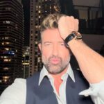 Gabriel Soto Instagram - #styledbybompani @enricobompani Hair: @carlosemiliopics Accessories: @jacobandco @danyfrst 🔝 Miami, Florida