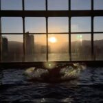 Gabriel Soto Instagram - Always towards the light 😀💫🏊🏻‍♂️🙌🏻 @sofitelmexicocity #besthotelsintheworld @vivianabomo 🙏🏼 Sofitel Mexico City Reforma