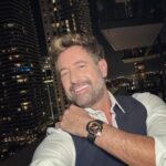 Gabriel Soto Instagram - #styledbybompani @enricobompani Hair: @carlosemiliopics Accessories: @jacobandco @danyfrst 🔝 Miami, Florida