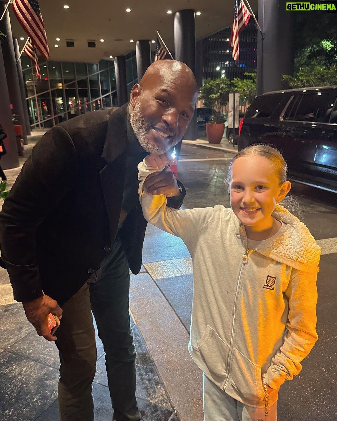 Gabriel Soto Instagram - My little champ #Miranda with one of the greatest Champs ever @bhopdaalien ππΌππ₯π @goldenboy #RyanvsDuarte #teamduarte Houston, Texas