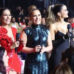 Galilea Montijo Instagram - Feliz de trabajar a su lado @angelicavaleoriginal @clarissamolina 💘🫶🏻 @premiolonuestro @univision @televisaunivision Miami, Florida