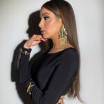 Gamila Awad Instagram - When clever girls play ♟ Styled by @yasminekenawi Makeup @rehamkhalifaa Wearing @maram.official @dimajewellery Hair @shehabb.adel