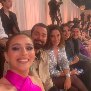 Gamila Awad Instagram - Had a pleasure attending @naeemkhannyc show for the second time. First time was during New York Fashion Week in 2019 that time in my very own home and on Om Kolthoum’s melodies made a huge addition to choose the original to compliment his originality and modernism 💘
Congratulations to my friend @amrmansi to yet another success and raising the bar keep the challenge on! 

Wearing @naeemkhannyc 
Jewelry @dimajewellery 
Makeup @rehamkhalifaa 
Styled by @mohamedashraff 
Hair by @shehabb.adel 
Photography tags on photos