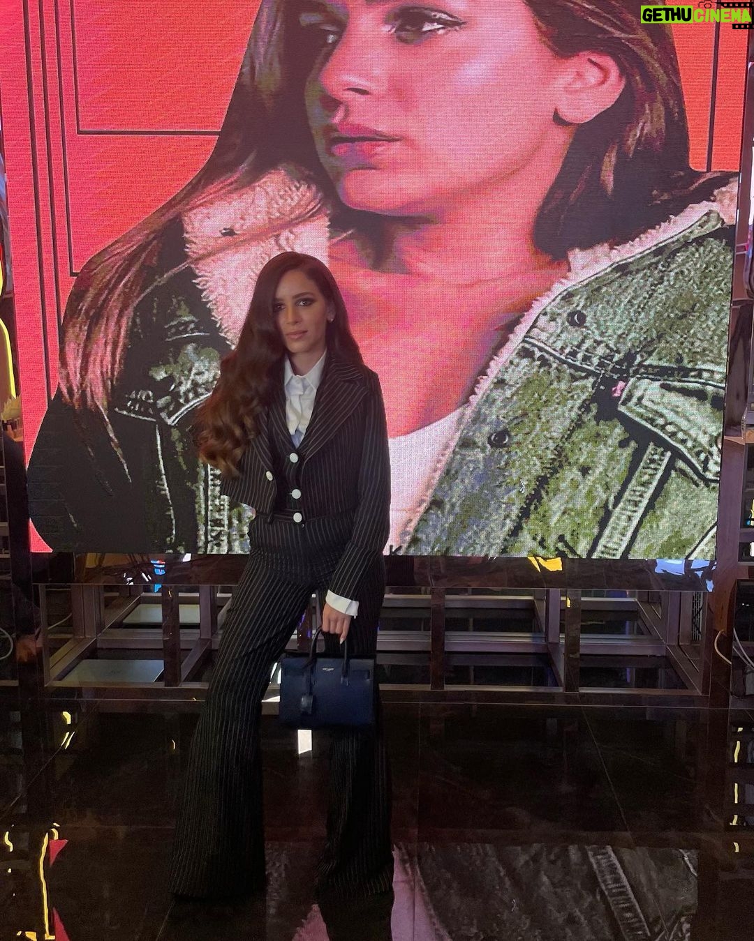 Gamila Awad Instagram - It was a beautiful evening celebrating with Sayidaty at their stunning Glass House. I had the most warm welcome at @RiyadhSeason - Thank you Saudi - you had been good to me! @srmghq @sayidatynet Suit by @hoxton_house @malakelezzawy Makeup @reema_make_up Hair @lilyan_hair_style Riyadh, Saudi Arabia