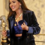 Gamila Awad Instagram - مبسوطة جداً بجائزة أفضل ممثلة شابة عن مسلسل #إلا_أنا حكاية "لازم أعيش" بتصويت جمهور الخليج شكراً مهرجان نجم العرب 🙏🏼 شكراً مريم أحمدي مخرجة هذا العمل شكرا نجلاء الحديني على القصة المميزة إنتاج سينرجي و تامر مرتضى شكرا زملائي و كل من شارك في هذا العمل So happy and proud to be appreciated and recognized for a role I worked really hard on ❤️ Thanks to my lovely team Styled by: @yasmineeissa Jewelery: @dimajewellery Makeup by: @rehamkhalifaa Hair by: @ahmed__mounir Photography: @norayoussef_photography