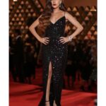Gamila Awad Instagram - From the closing ceremony of Cairo International Film Festival 42nd edition ✨#ciff42 🖤 Styled by: @yasmineeissa Dress: @rasario Jewellery: @damasegypt Makeup: @rehamkhalifaa Hair: @ahmed__mounir Photography: @norayoussef_photography