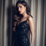 Gamila Awad Instagram - Pre Red Carpet of the Closing Ceremony of @cairofilms 💫 My exceptionally talented team Styled by: @yasmineeissa Dress: @rasario Jewellery: @damasegypt Makeup: @rehamkhalifaa Hair: @ahmed__mounir Photography: @bypaular And my girl @linaelrefaei #CIFF42