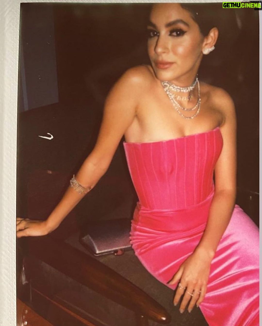 Gamila Awad Instagram - As long as there is pink in the world, it will always be a better place π Massive thank you to my uniquely talented team Styled by: @yasmineeissa Dress: @alexperryofficial Bag: @shopmii__ Jewellery: @michaelorojewellery Makeup: @ayaabdelhamid Hair: @alamode.salon #CIFF42 #CIFF