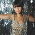 Gamila Awad Instagram - Deco Disco🪩 Egyptian screen star @jamilaawad, dipped in diamonds by @marli celebrating our 10th Anniversary Issue - #decadeone   Photographer @greg.adamski Fashion Director @wbuckleydotcom Set Design @yehiabedier Makeup @ania.poniatowska Hair @olivejeannehairstylist Talent @jamilaawad Jewelry @marli