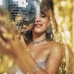 Gamila Awad Instagram - Deco Disco🪩 Egyptian screen star @jamilaawad, dipped in diamonds by @marli celebrating our 10th Anniversary Issue - #decadeone   Photographer @greg.adamski Fashion Director @wbuckleydotcom Set Design @yehiabedier Makeup @ania.poniatowska Hair @olivejeannehairstylist Talent @jamilaawad Jewelry @marli