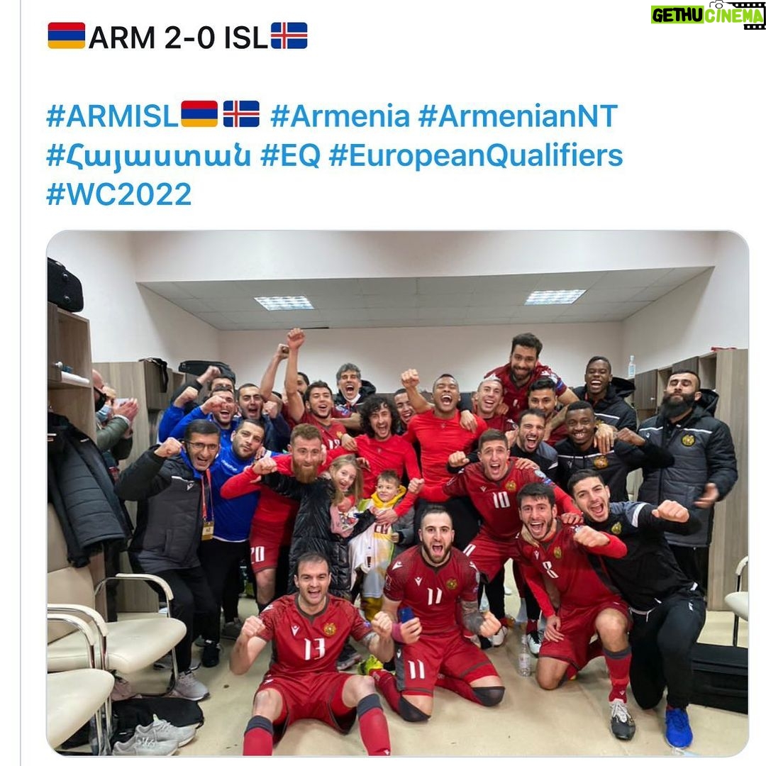 Garik Martirosyan Instagram - ❤️ Aрмения, вперёд!👍👍👍