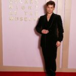 Garrett Clayton Instagram - What a beautiful night @academymuseum watching the #oscars @theacademy Thank you @meta & @threads for bringing us. Also a big thank you to @allzedetails , @lulyyangcouture, and @brooksbrothers for these 10/10 suits