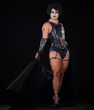 Garrett Clayton Instagram - Heading into another and final week of sold out shows at #RockyHorror. A big thank you to the cast, crew, and audiences for this show! This is a run to remember. 

I couldn’t be more grateful to @samperimages for capturing this promo images that make me feel so overwhelmed with joy. Plus, a shout out to @kitty_lipski for this incredible costume. Your talent amazes me. Truly ♥️👠 because of you I get to feel like a rockstar every night

#rockyhorror #rockyhorrorpictureshow #frankenfurter #halloween #musical