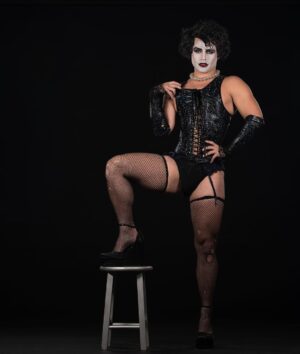 Garrett Clayton Instagram - Heading into another and final week of sold out shows at #RockyHorror. A big thank you to the cast, crew, and audiences for this show! This is a run to remember. 

I couldn’t be more grateful to @samperimages for capturing this promo images that make me feel so overwhelmed with joy. Plus, a shout out to @kitty_lipski for this incredible costume. Your talent amazes me. Truly ♥️👠 because of you I get to feel like a rockstar every night

#rockyhorror #rockyhorrorpictureshow #frankenfurter #halloween #musical