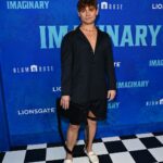 Garrett Clayton Instagram - @imaginaryfilm premiere ▪️◾️▪️ Wearing @gerland_official suit @loft shoes Styled by @allzedetails #Gerlandofficial, #Fashion, #mensfashion, #ootd, #Outfitoftheday, #LAfashion, #short, #blazer, #jacket, #Italianfashion, #fashionista, #Istafashion, #lookingsharp, #imaginarypremier, #fashion2024, #couture, #luxuryfashion