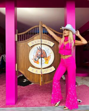 Garrett Clayton Instagram - BARBIE or OPPENHEIMER?!?💖🖤 (SWIPE for surprises😱)
•🎥- @redllama.media 
#barbie #ken #barbiemovie #movie