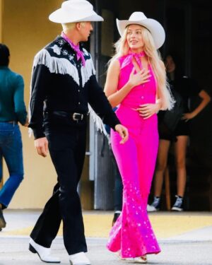 Garrett Clayton Instagram - BARBIE or OPPENHEIMER?!?💖🖤 (SWIPE for surprises😱)
•🎥- @redllama.media 
#barbie #ken #barbiemovie #movie