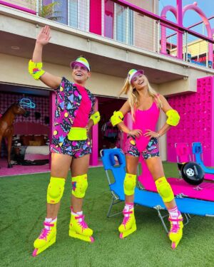 Garrett Clayton Instagram - BARBIE or OPPENHEIMER?!?💖🖤 (SWIPE for surprises😱)
•🎥- @redllama.media 
#barbie #ken #barbiemovie #movie