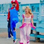 Garrett Clayton Instagram - I can’t believe Mario and Princess Peach were at the beach today😱 •Who’s your favorite character?! 👨🏻👸🏼🍄🐢🐲 #mario #princesspeach #supermario #love #dance #beach