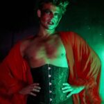 Garrett Clayton Instagram - Let them eat cake 🍰 😈 Last night, getting to be The Devil in the @exorcistic_musical was a damn BLAST. Always grateful to work with my @cherrypoppinsla family. I love you and cheers to the start of an amazing run! See you again on closing night of the run 😜♥️ Shout out to @mybrytography for these epic character photos