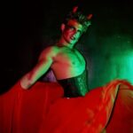 Garrett Clayton Instagram - Let them eat cake 🍰 😈 Last night, getting to be The Devil in the @exorcistic_musical was a damn BLAST. Always grateful to work with my @cherrypoppinsla family. I love you and cheers to the start of an amazing run! See you again on closing night of the run 😜♥️ Shout out to @mybrytography for these epic character photos