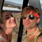 Garrett Clayton Instagram - #coachella with my ride or die @emmahunton so far 😊 #coachella2023 BIG shoutout to @electrolit for hooking us up! ♥️😍😍🙌