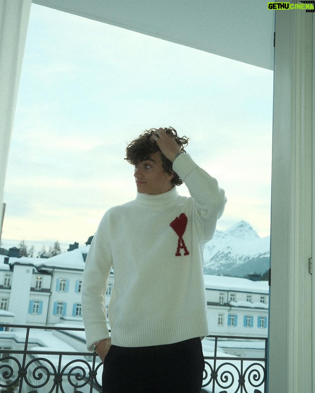 Gavin Casalegno Instagram - Swiss cheese, Swiss Alps, Swiss Coffee, I think I’m in love St. Moritz Switzerland