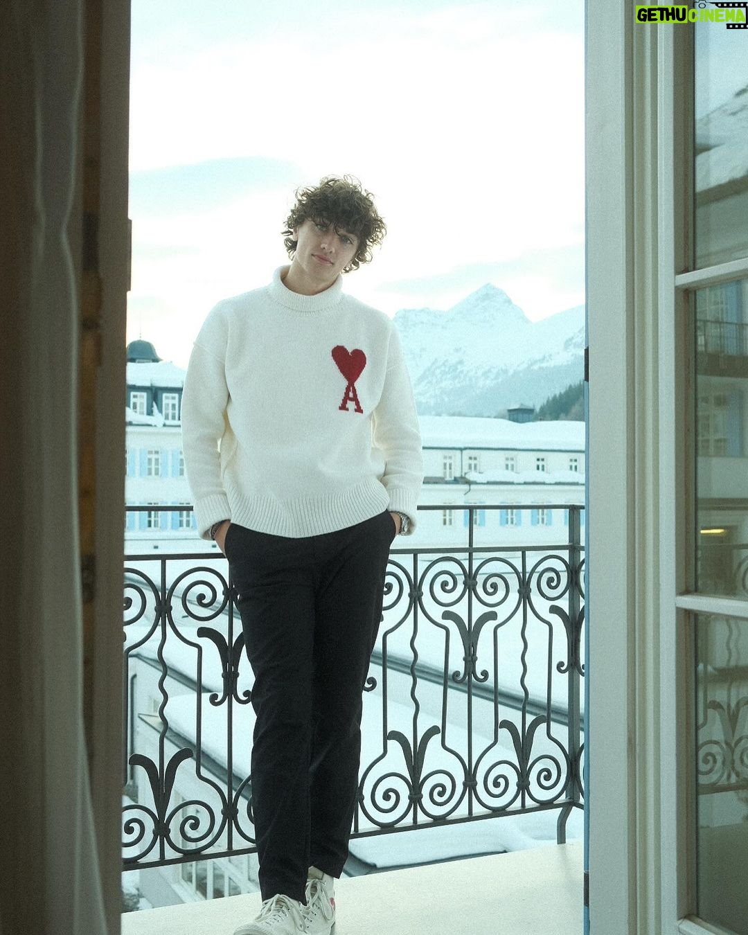 Gavin Casalegno Instagram - Swiss cheese, Swiss Alps, Swiss Coffee, I think I’m in love St. Moritz Switzerland