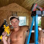 Gavin Leatherwood Instagram - Who knew the last step to completing my ceiling would be to take my shirt off. #diy