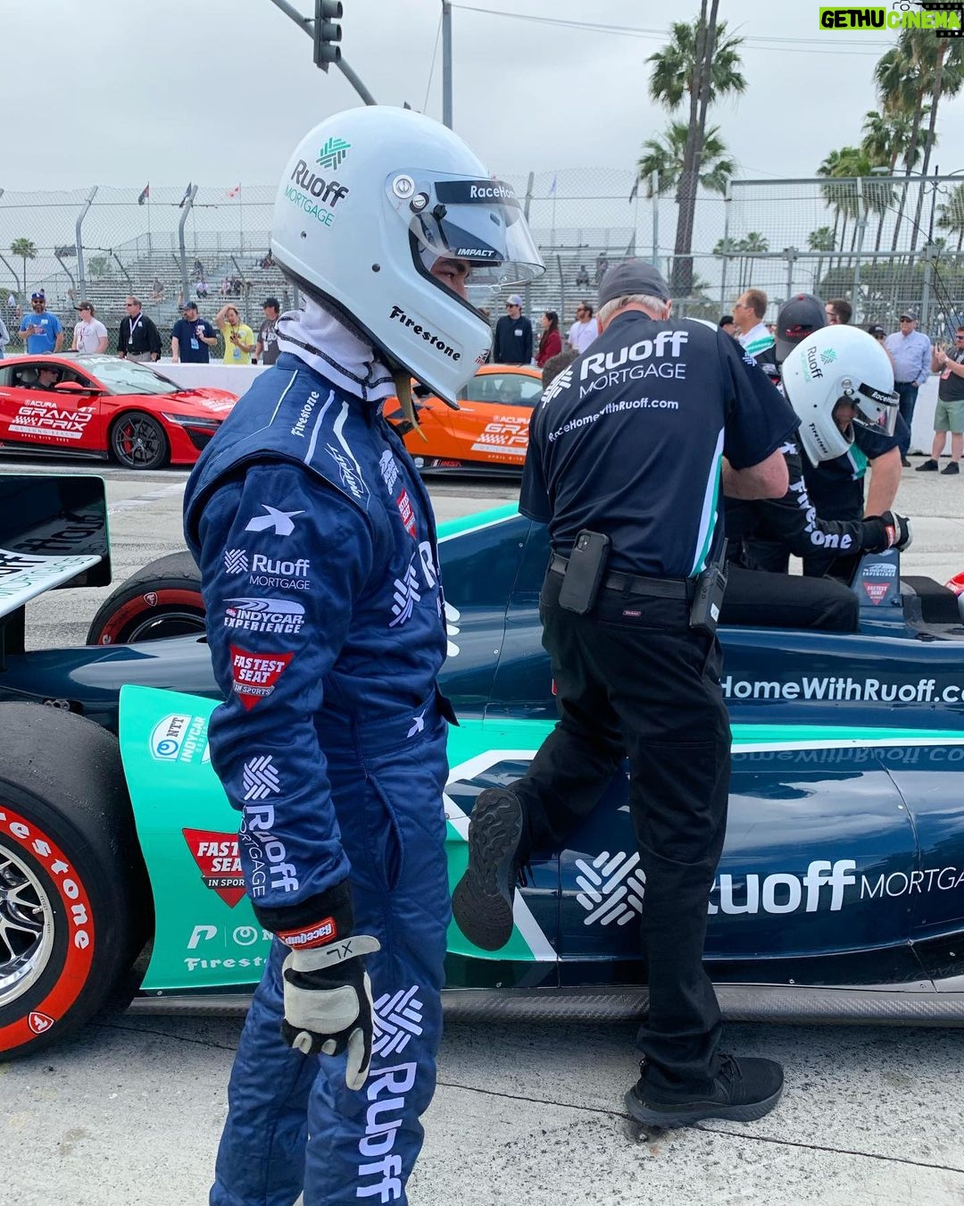 Gavin Leatherwood Instagram - Took a lap with the og of @indycar racing, Mario Andretti. We went real fast 🤘🏻🤘🏻 Long Beach, California