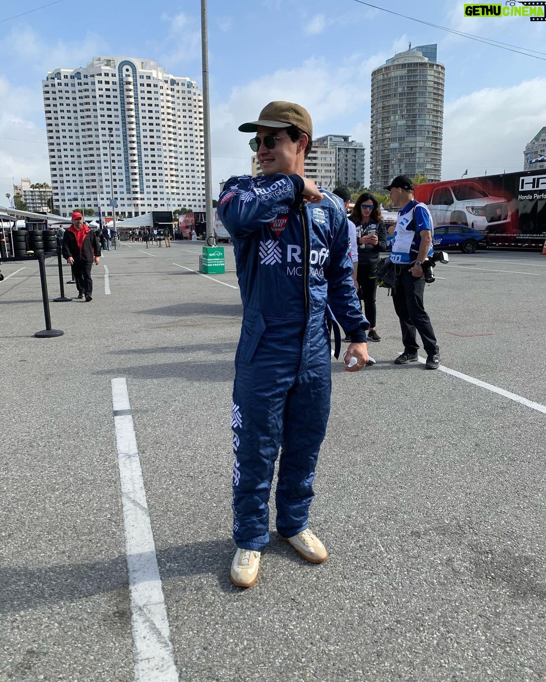 Gavin Leatherwood Instagram - Took a lap with the og of @indycar racing, Mario Andretti. We went real fast 🤘🏻🤘🏻 Long Beach, California